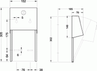 Zásobník na toaletní papír Sanela nerez mat SLZN 26